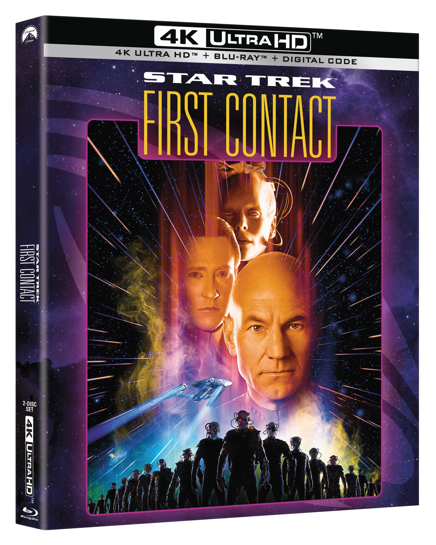 Star Trek VIII: First Contact [Includes Digital Copy] [4K Ultra HD Blu-ray/Blu-ray] cover art