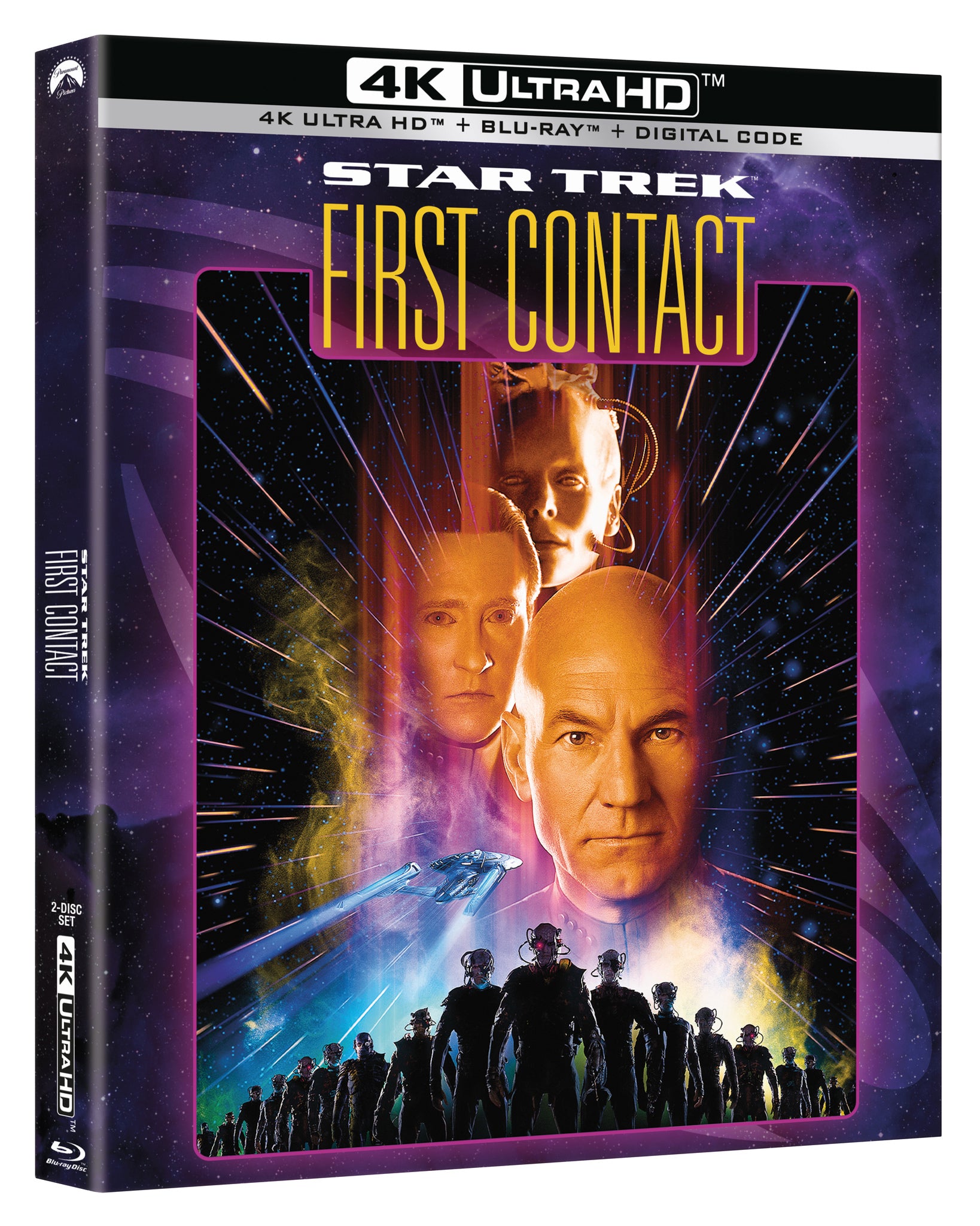 Star Trek VIII: First Contact [Includes Digital Copy] [4K Ultra HD Blu-ray/Blu-ray] cover art