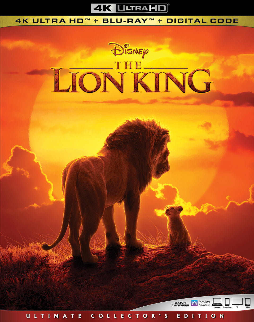 Lion King [Includes Digital Copy] [4K Ultra HD Blu-ray/Blu-ray] cover art