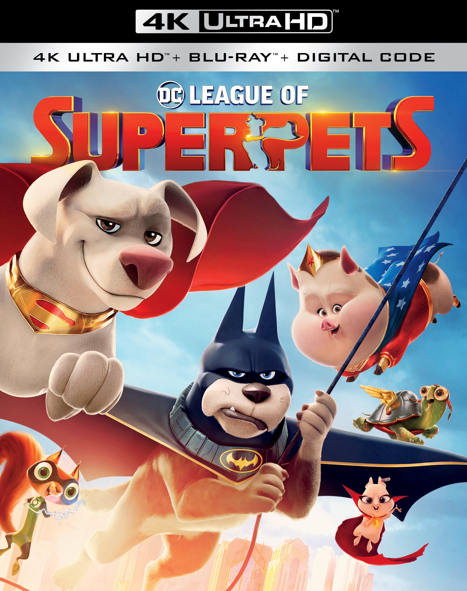 DC League of Super-Pets [Includes Digital Copy] [4K Ultra HD Blu-ray/Blu-ray] cover art