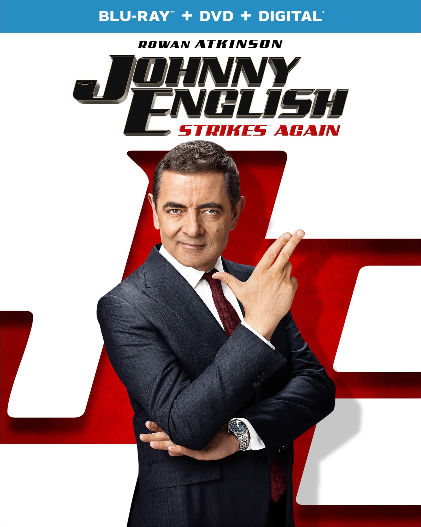 Johnny English Strikes Again [Includes Digital Copy] [Blu-ray/DVD] cover art