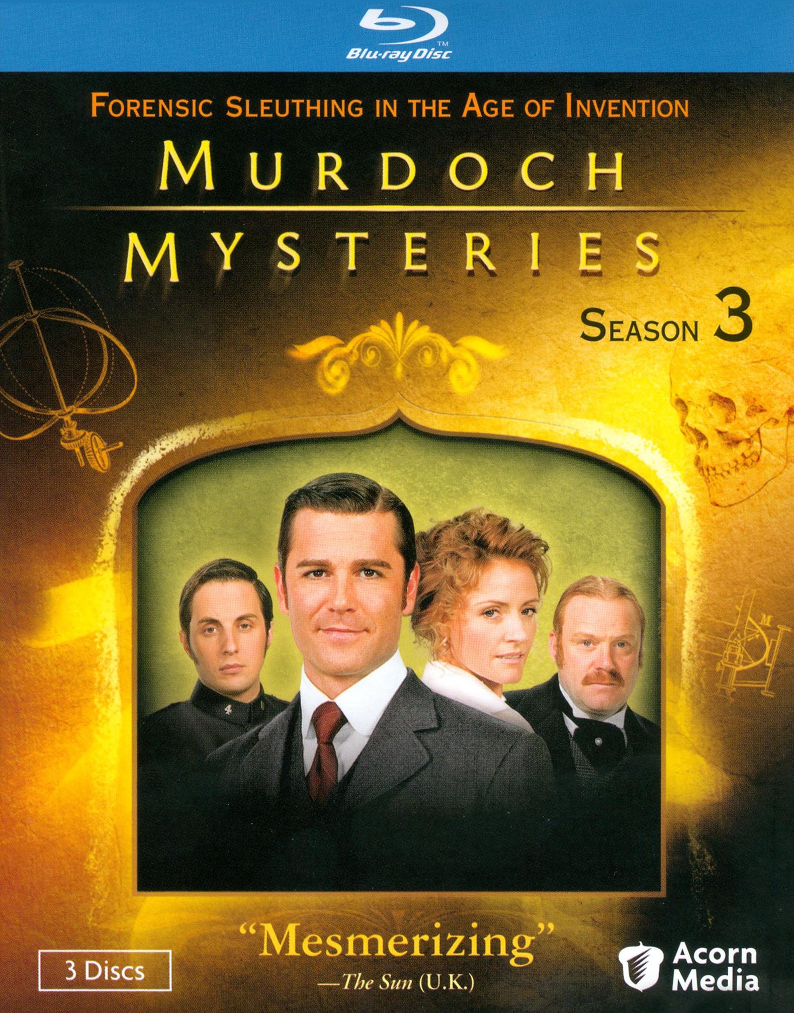 Murdoch Mysteries: Season Three [4 Discs] [Blu-ray] cover art