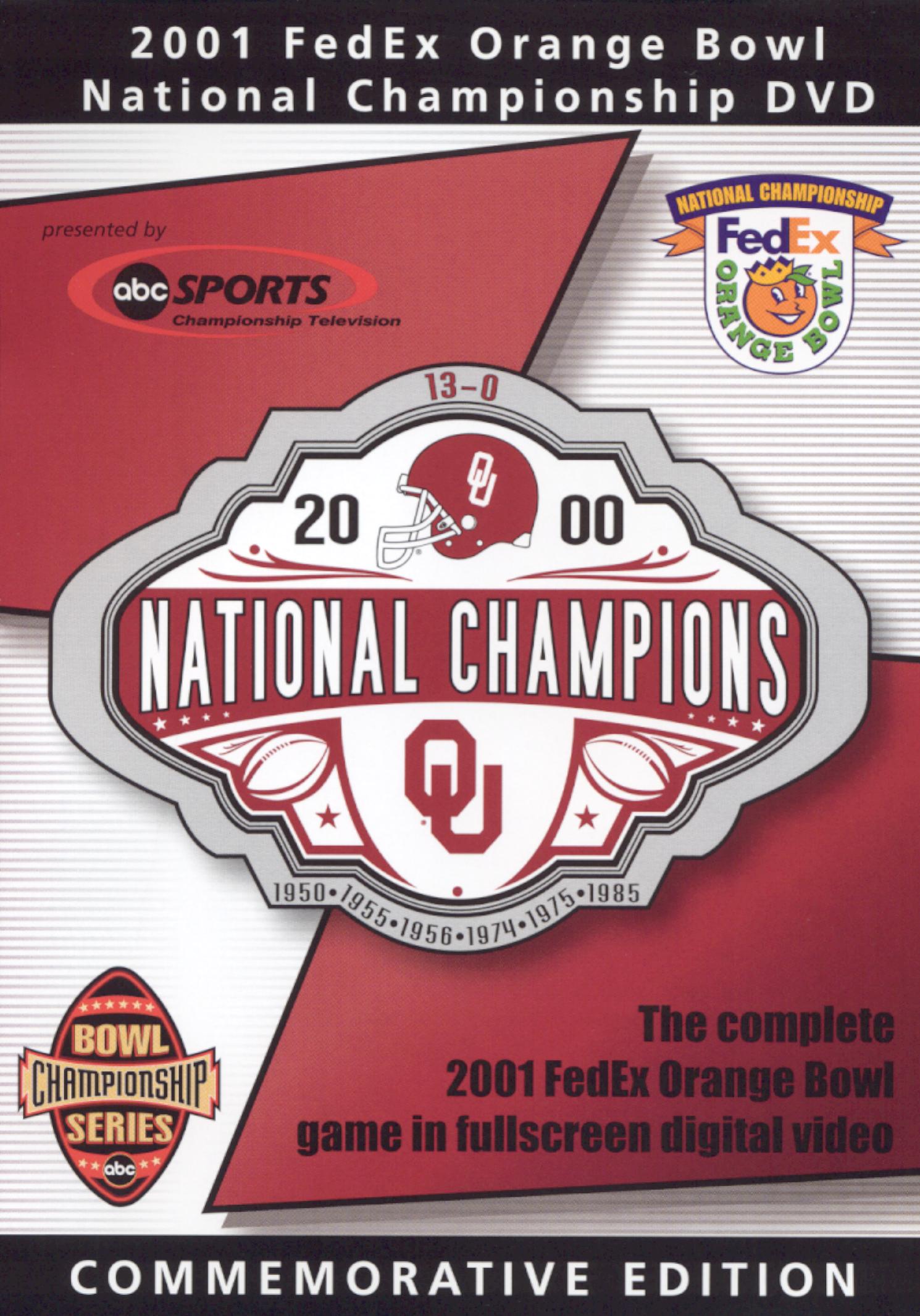 2001 FedEx Orange Bowl National Championship cover art