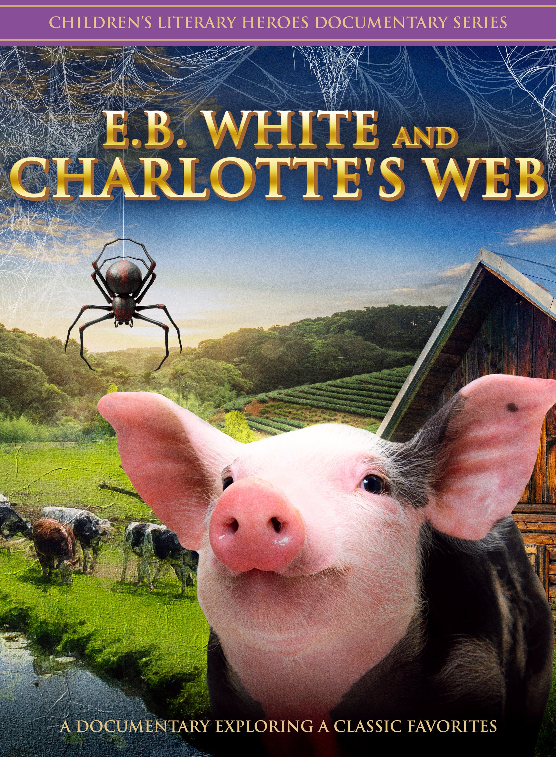 E.B. White and Charlotte's Web cover art