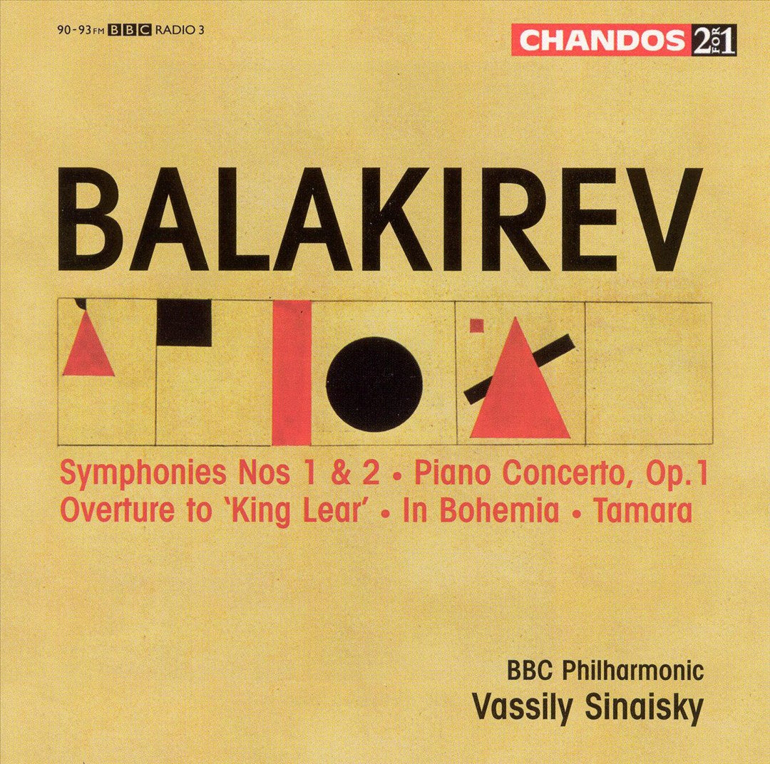 Balakirev: Symphonies Nos. 1 & 2; Piano Concerto, Op. 1; King Lear Overture; In Bohemia; Tamara cover art