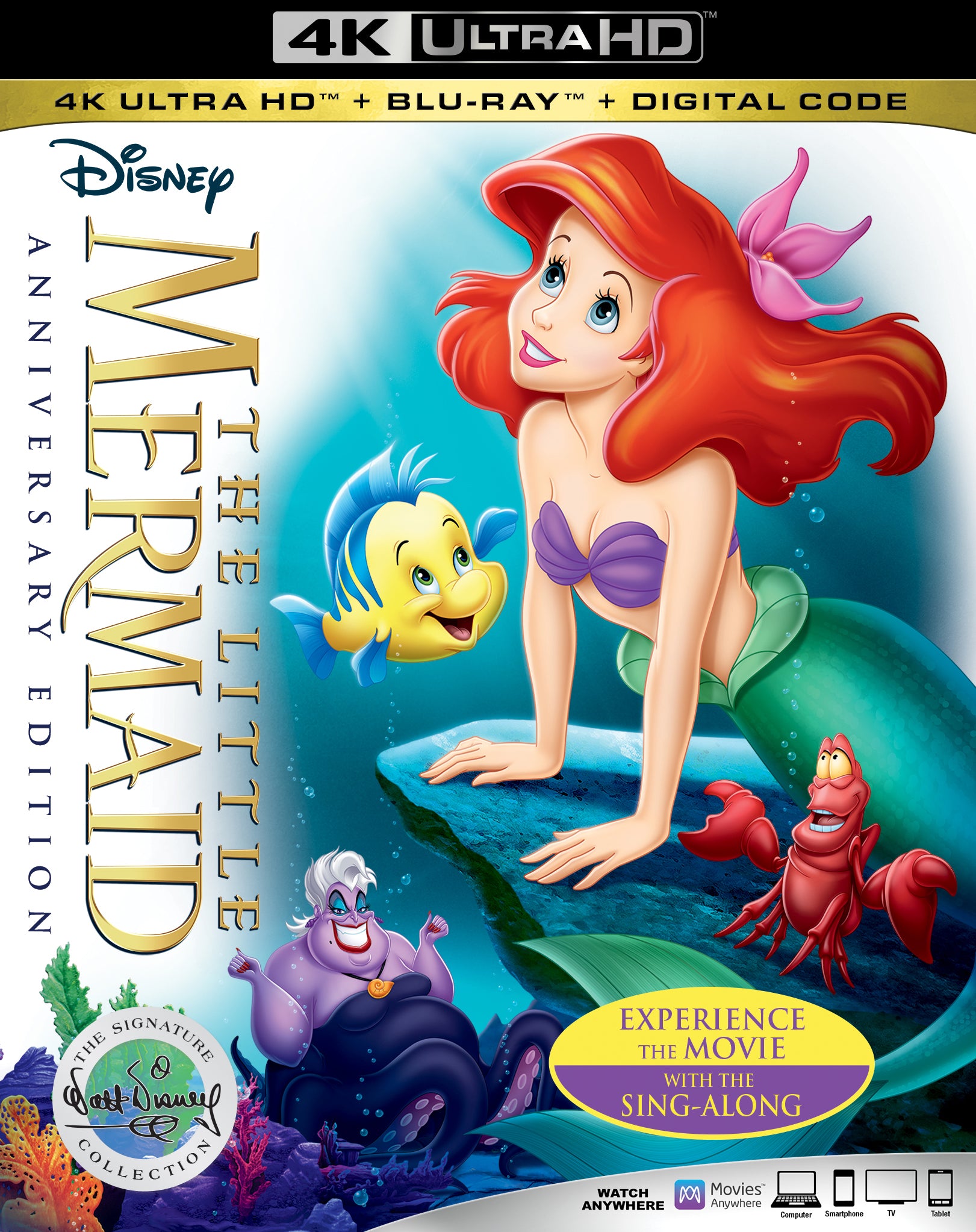 Little Mermaid [30th Anniversary Signature Collection] [Digital Copy] [4K Ultra HD Blu-ray/Blu-ray] cover art