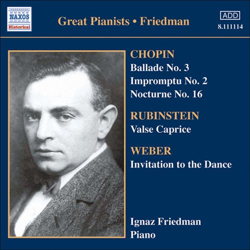 Ignaz Friedman, Complete Recordings cover art