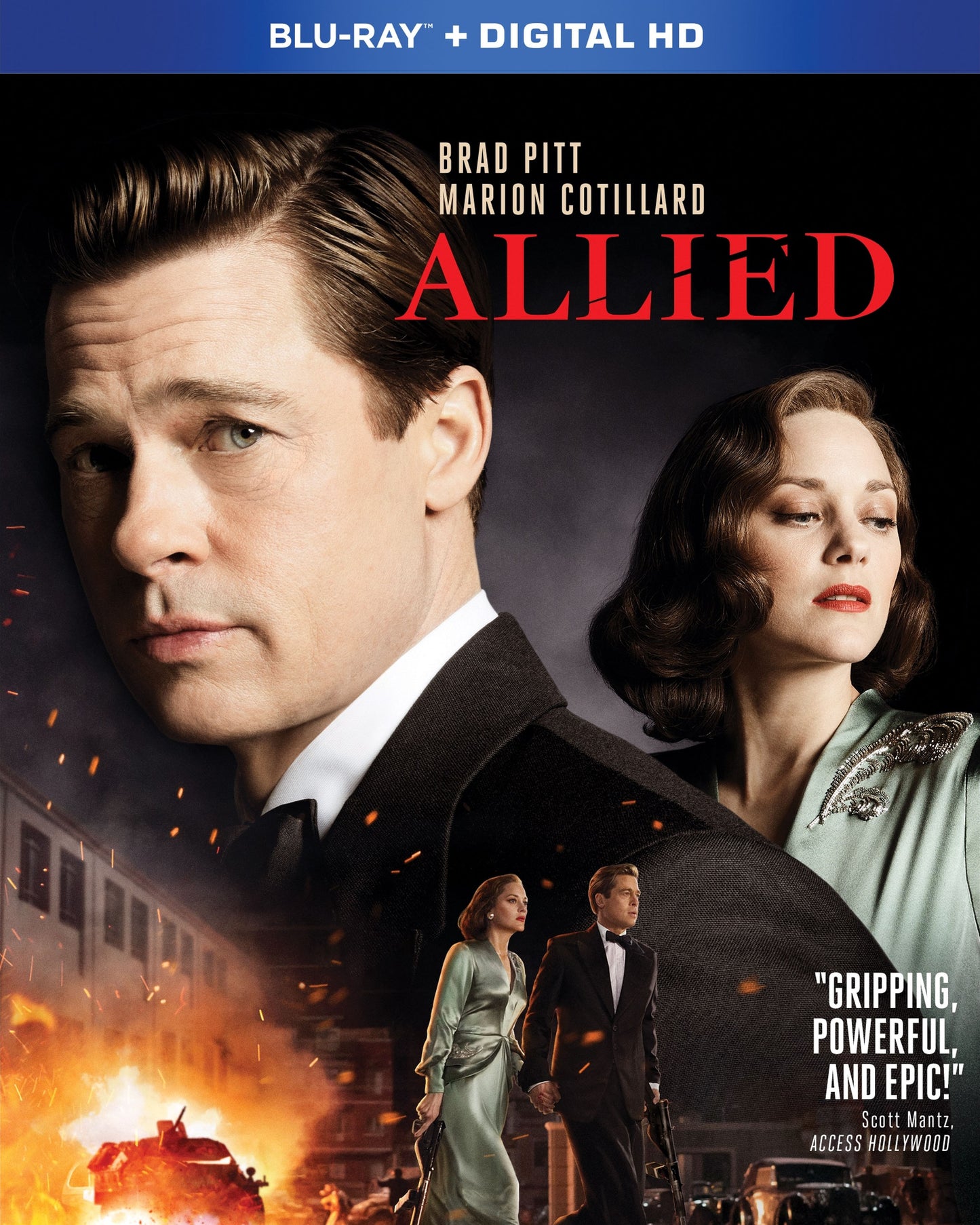 Allied [Includes Digital Copy] [Blu-ray] cover art