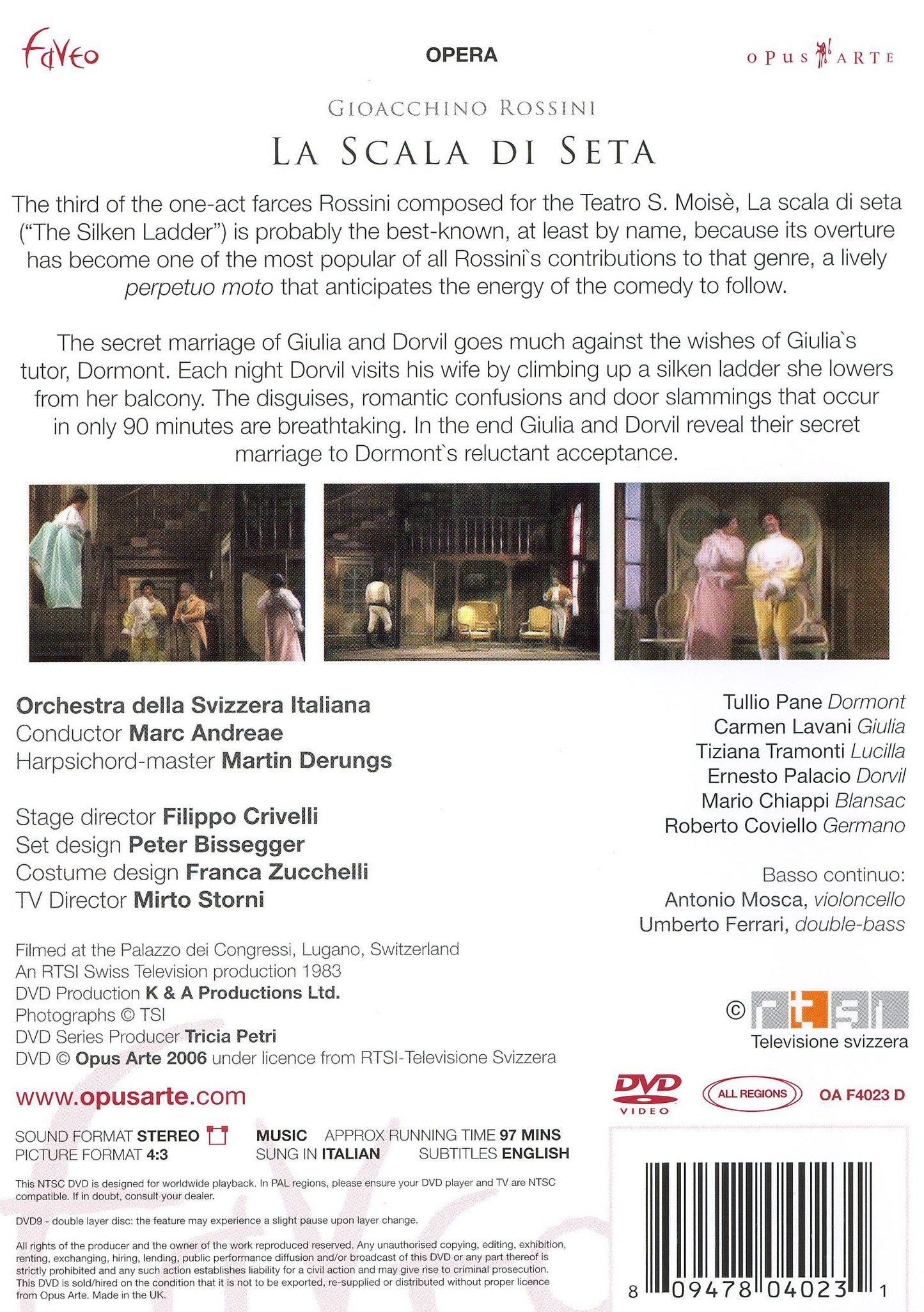Rossini: La Scala di Seta [DVD Video] cover art