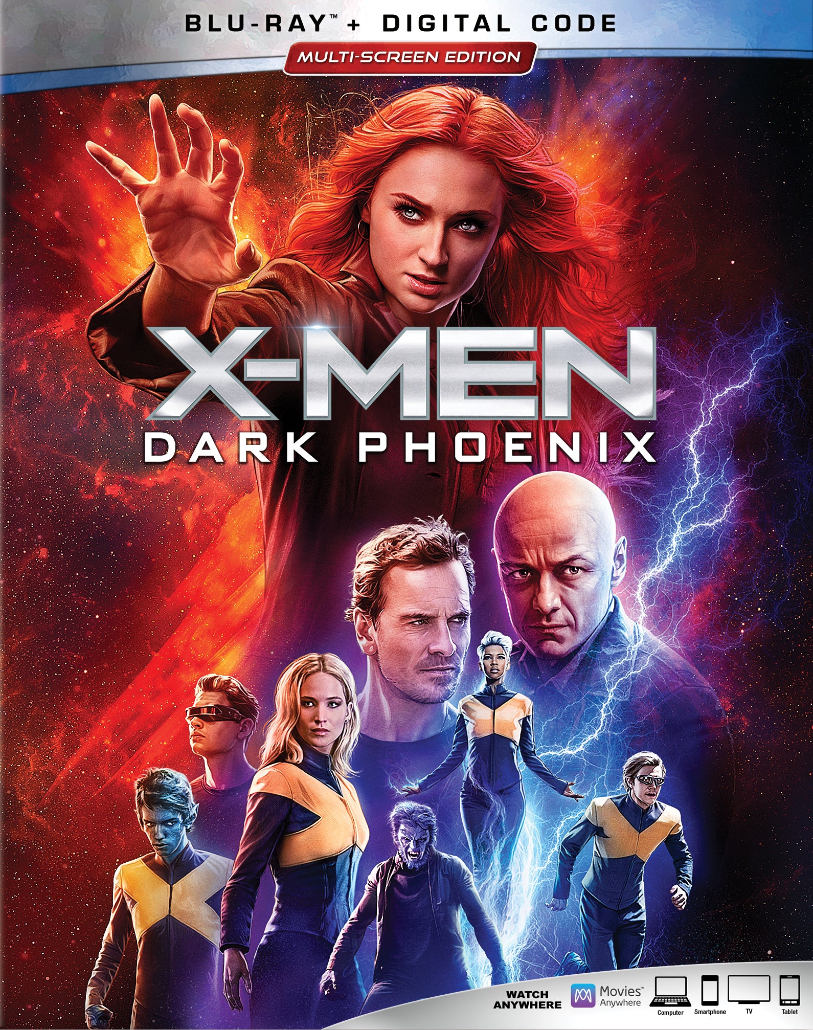 X-Men: Dark Phoenix [Includes Digital Copy] [Blu-ray] cover art