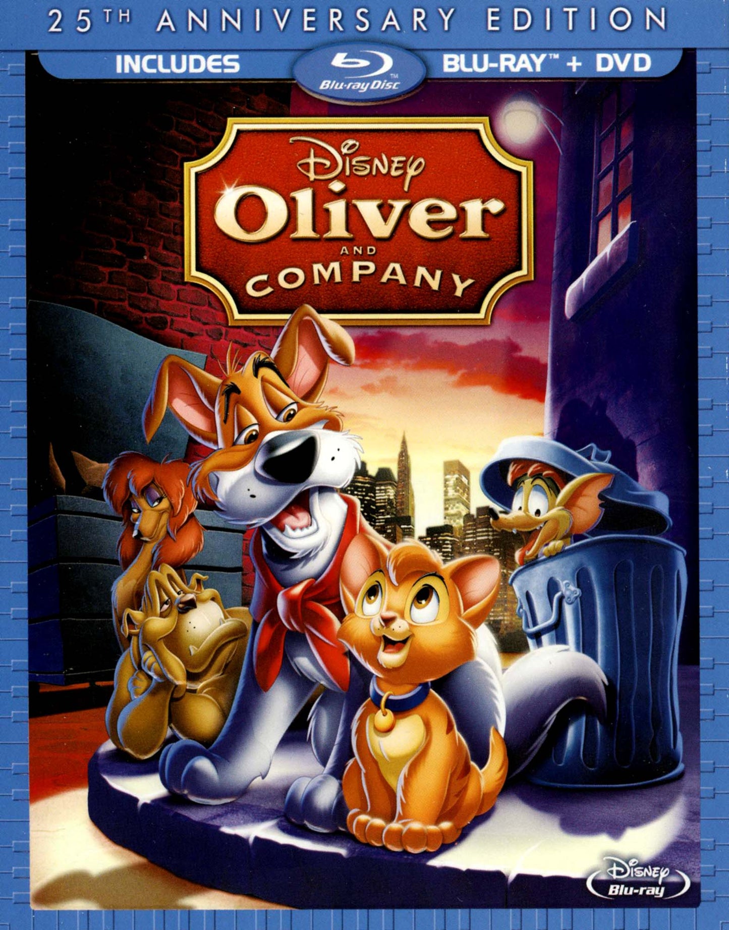 Oliver and Company [25th Anniversary Edition] [2 Discs] [Blu-ray] cover art