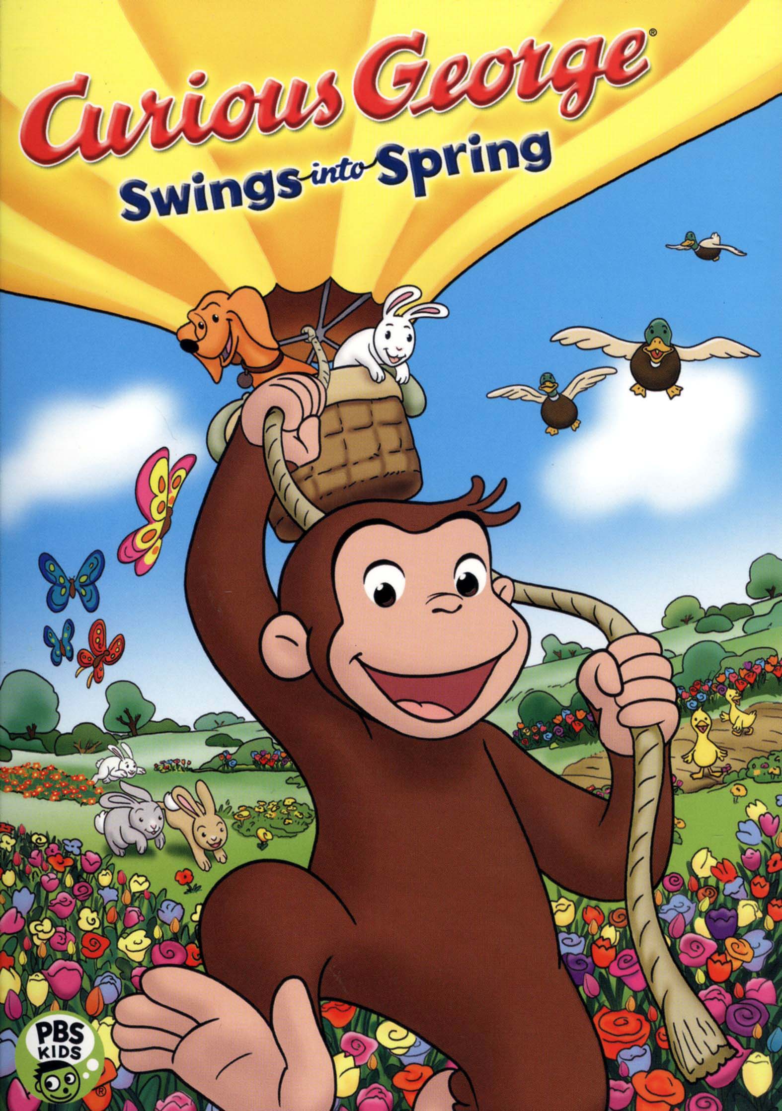 Curious George Swings into Spring cover art