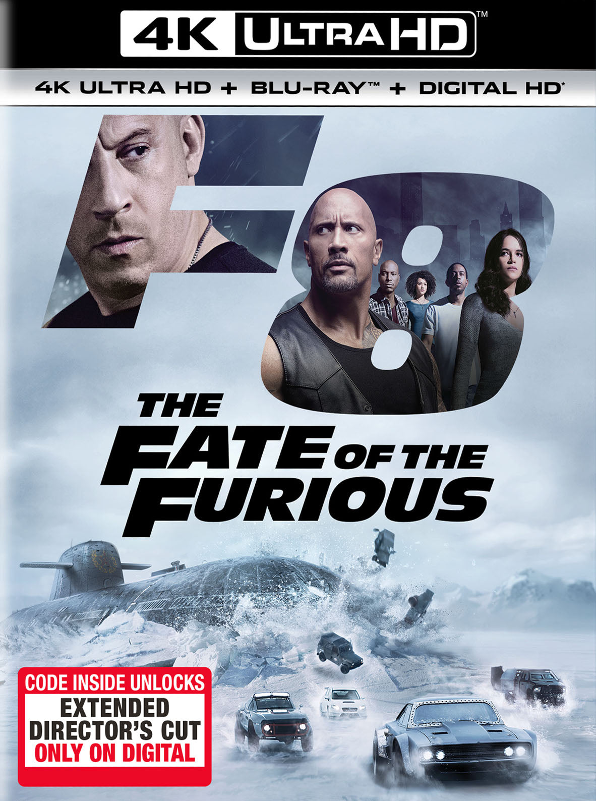 Fate of the Furious [Includes Digital Copy] [4K Ultra HD Blu-ray/Blu-ray] cover art
