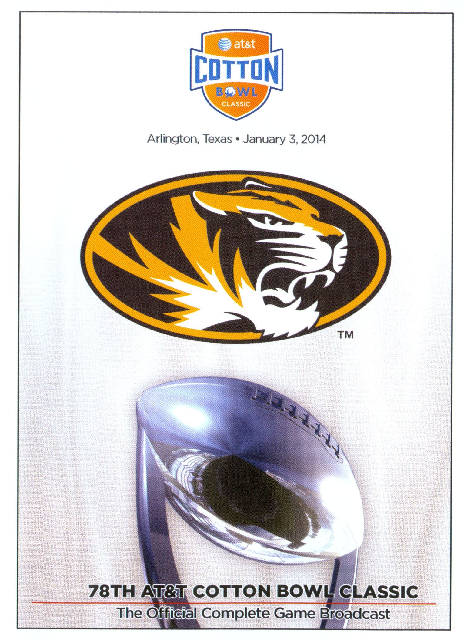 2014 AT&T Cotton Bowl cover art
