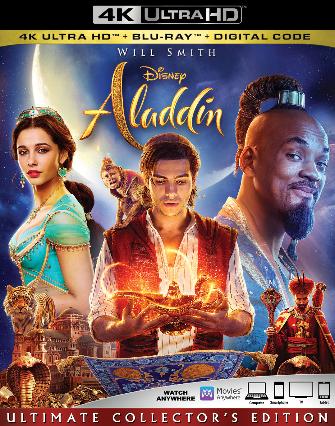 Aladdin [Includes Digital Copy] [4K Ultra HD Blu-ray/Blu-ray] cover art
