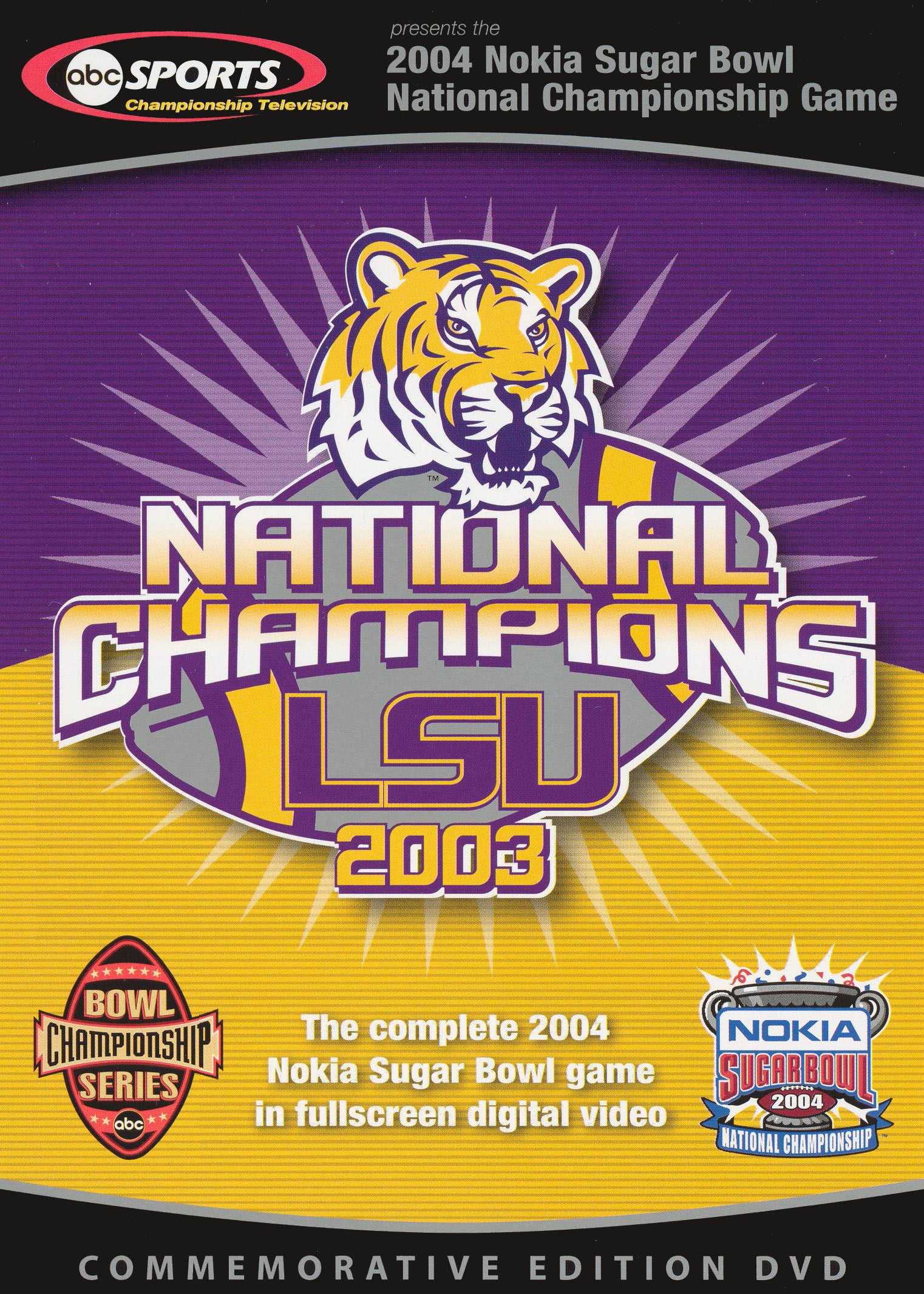 2004 Nokia Sugar Bowl National Championship [Commemorative Edition] cover art