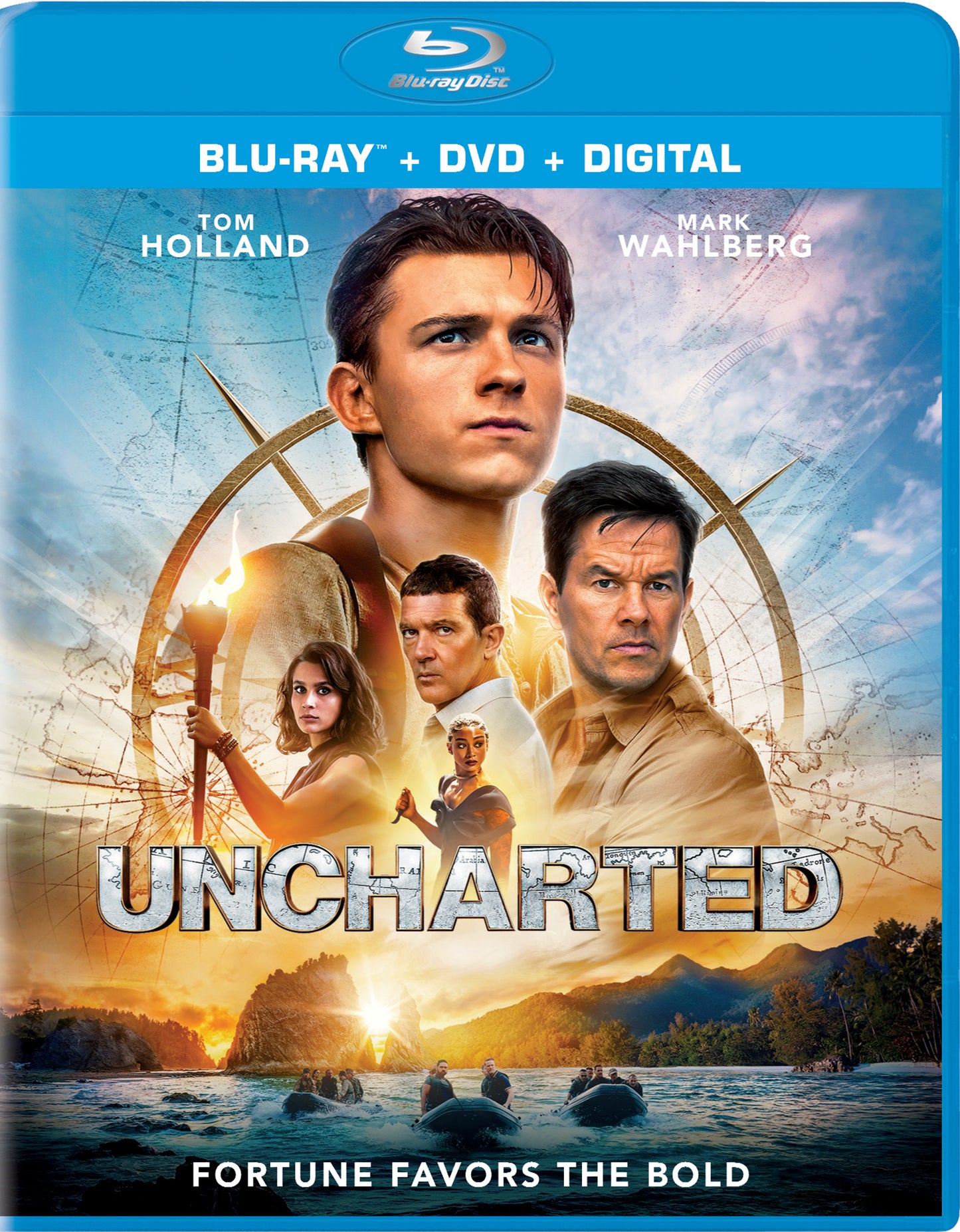 Uncharted [Includes Digital Copy] [Blu-ray/DVD] cover art