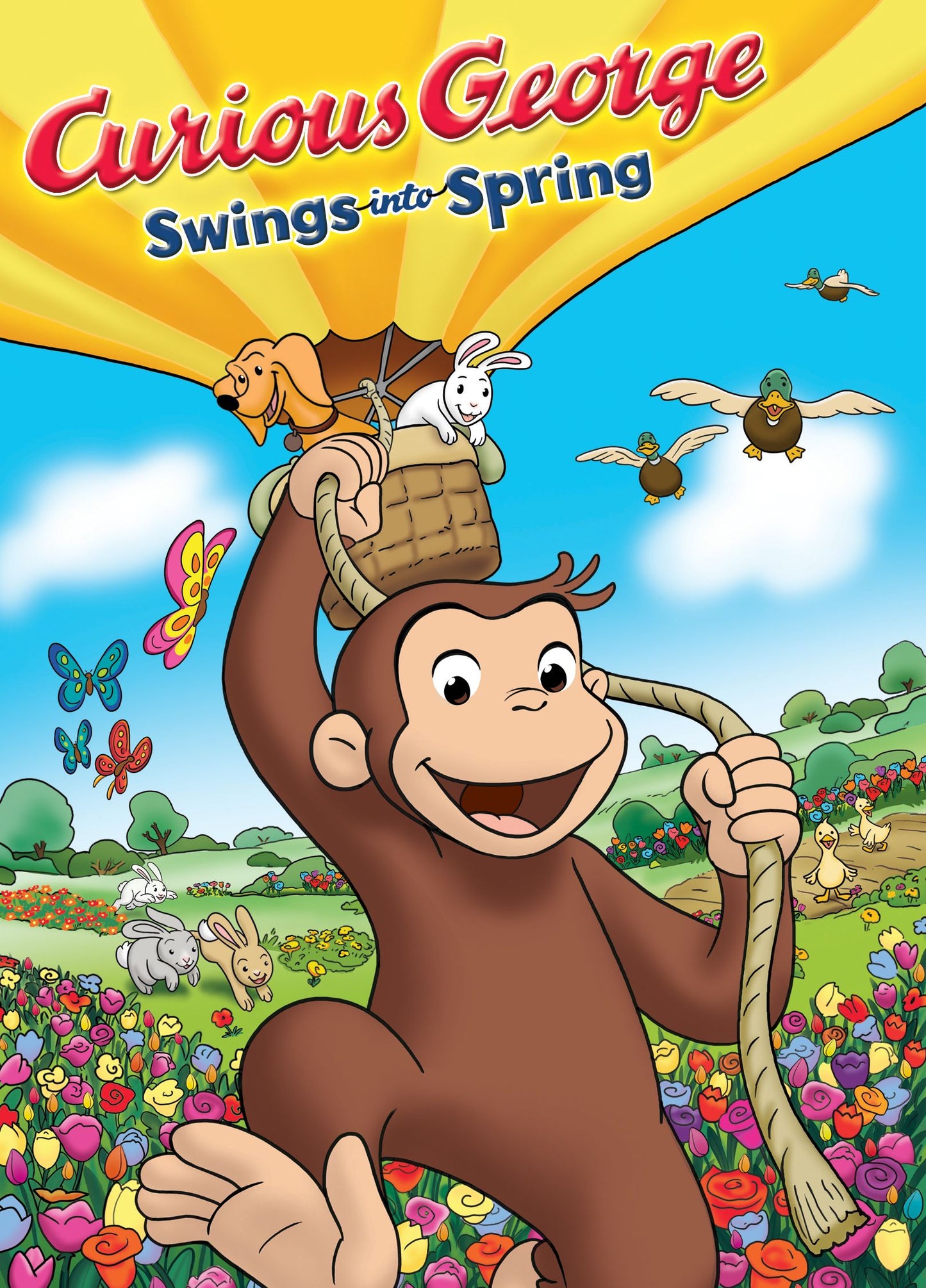 Curious George Swings into Spring cover art