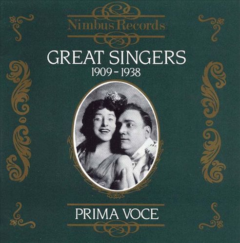 Great Singers, 1909-1938 cover art