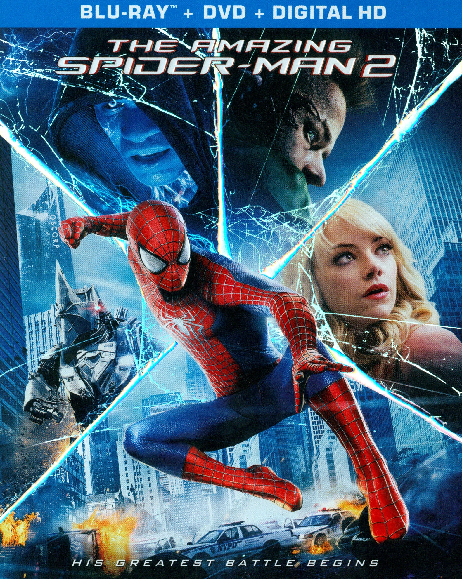 Amazing Spider-Man 2 [3 Discs] [Includes Digital Copy] [Blu-ray/DVD] cover art