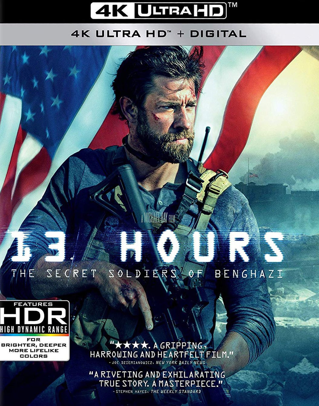 13 Hours: The Secret Soldiers of Benghazi [Includes Digital Copy] [4K Ultra HD Blu-ray/Blu-ray] cover art