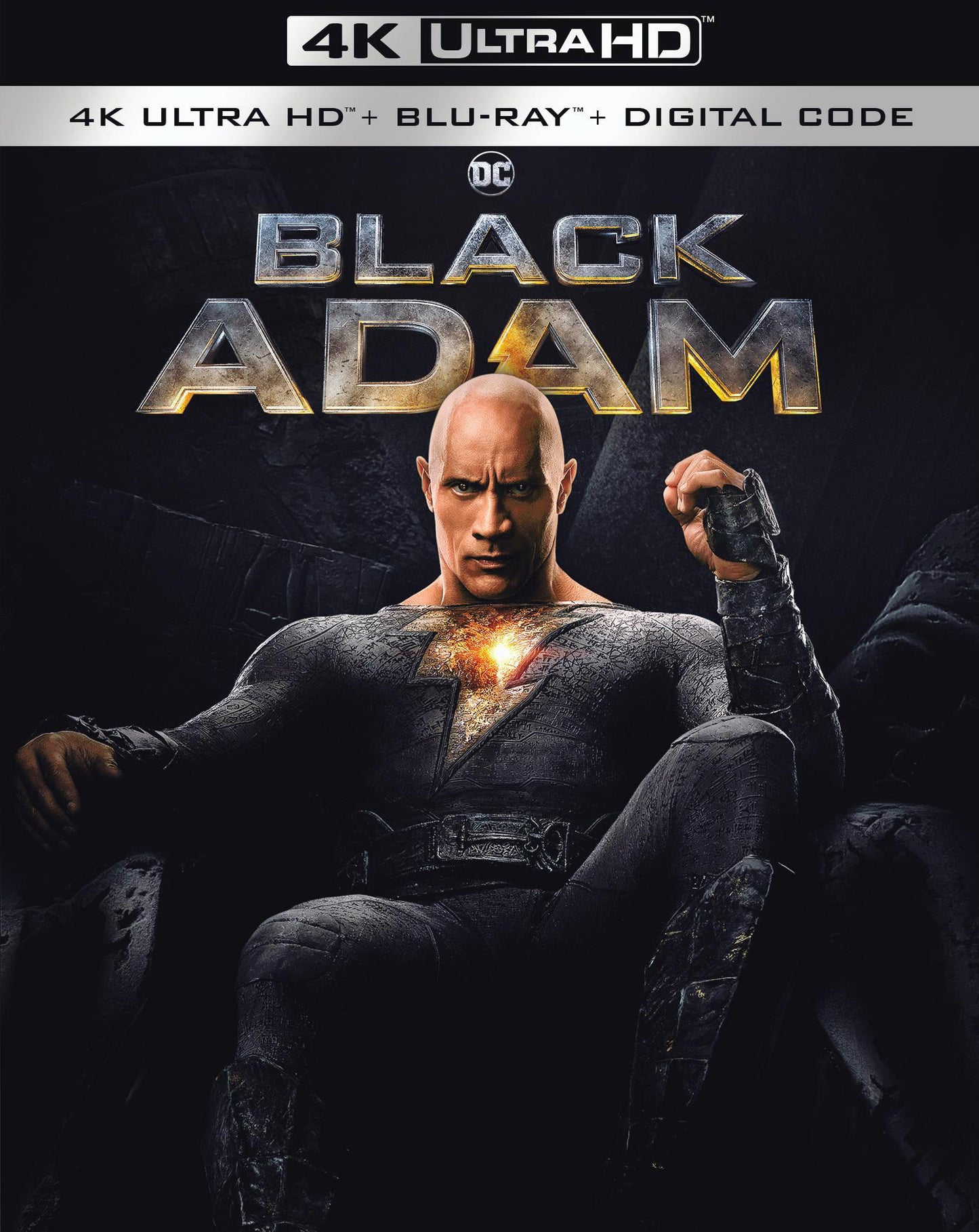 Black Adam [Includes Digital Copy] [4K Ultra HD Blu-ray/Blu-ray]] cover art