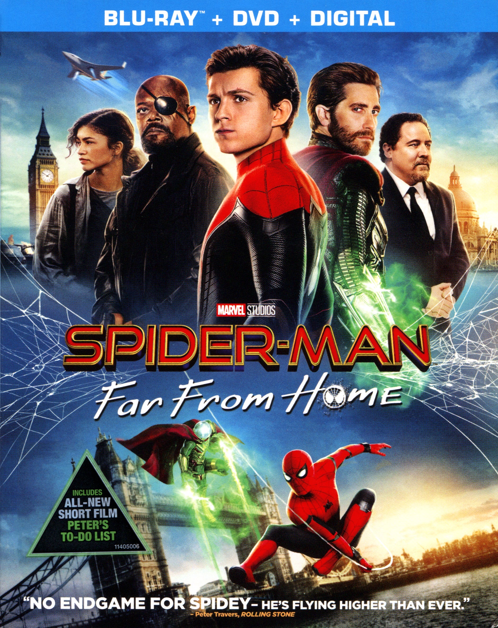 Spider-Man: Far From Home [Includes Digital Copy] [Blu-ray/DVD] cover art