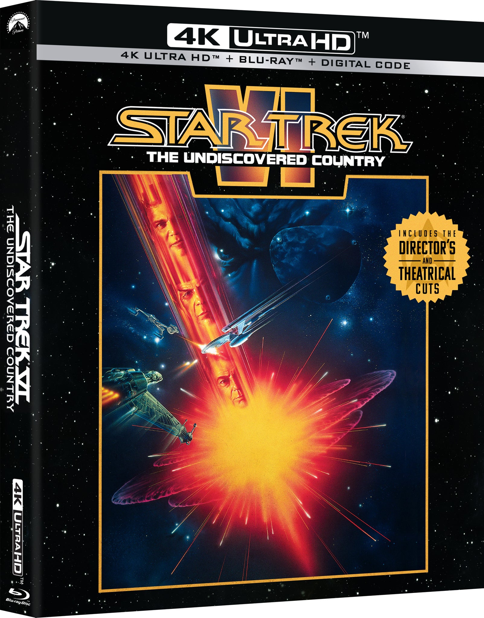Star Trek VI: The Undiscovered Country [Includes Digital Copy] [4K Ultra HD Blu-ray/Blu-ray] cover art