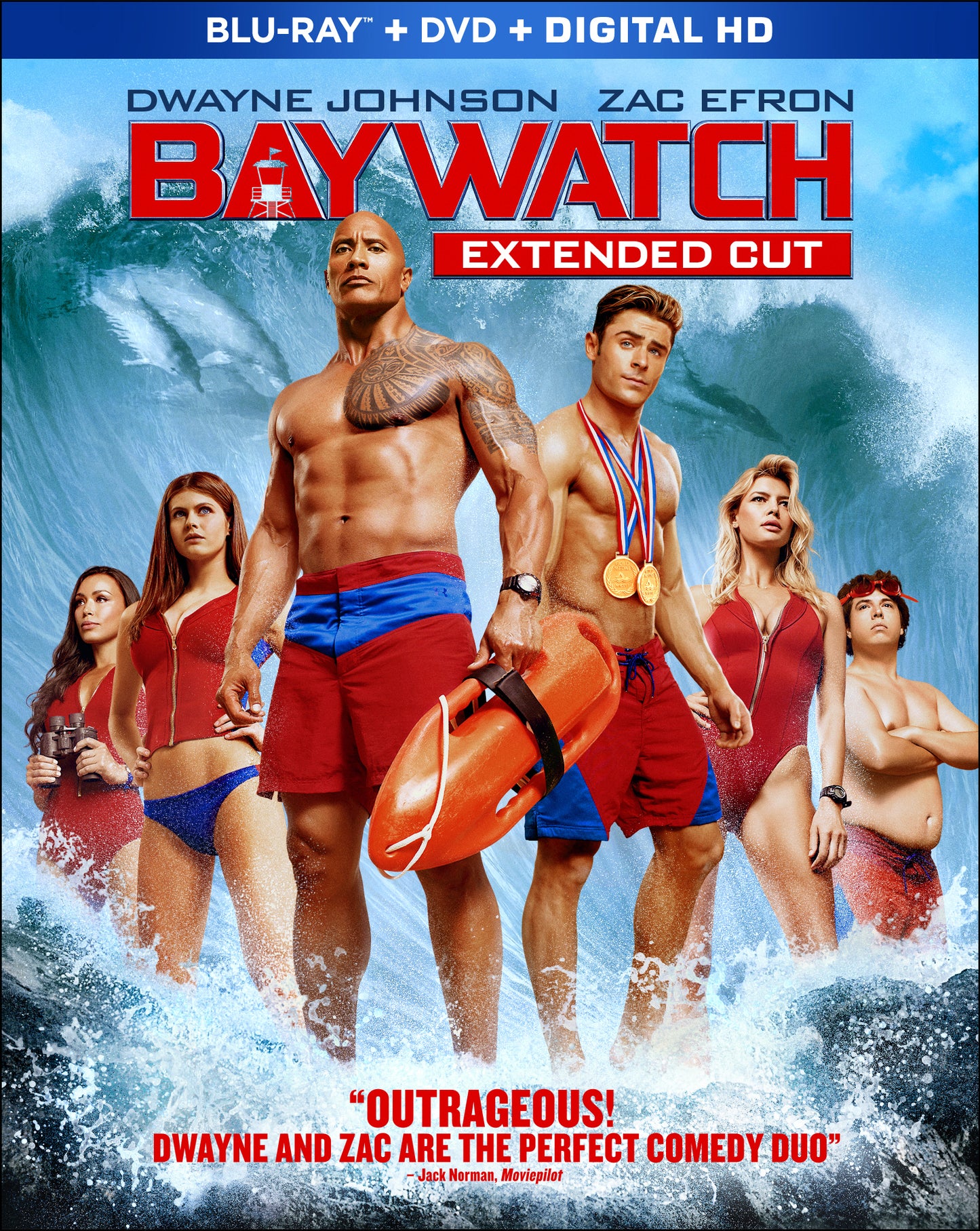Baywatch [Includes Digital Copy] [Blu-ray/DVD] cover art