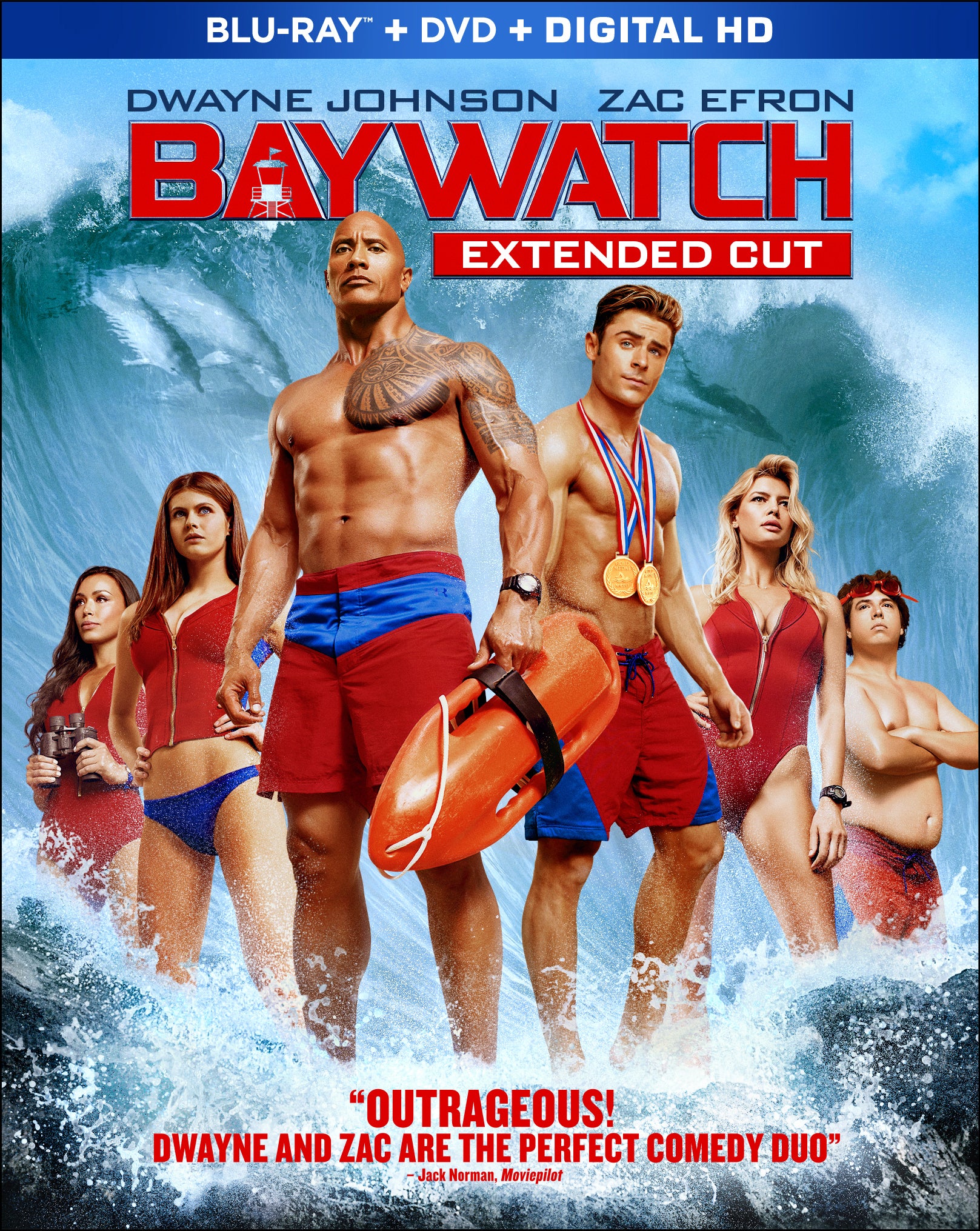 Baywatch [Includes Digital Copy] [Blu-ray/DVD] cover art