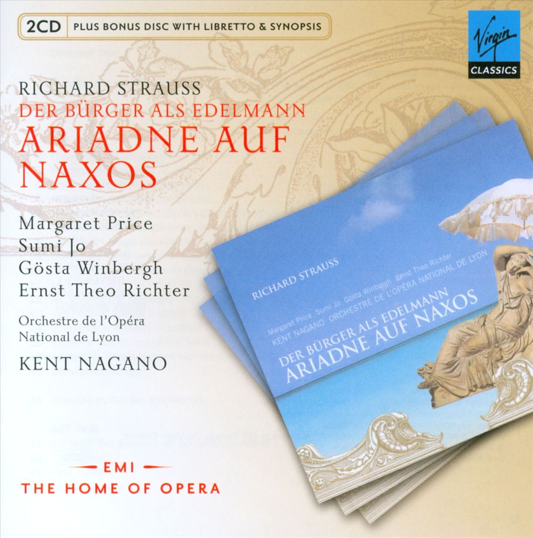Richard Strauss: Der Bürger als Edelmann; Ariadne auf Naxos cover art