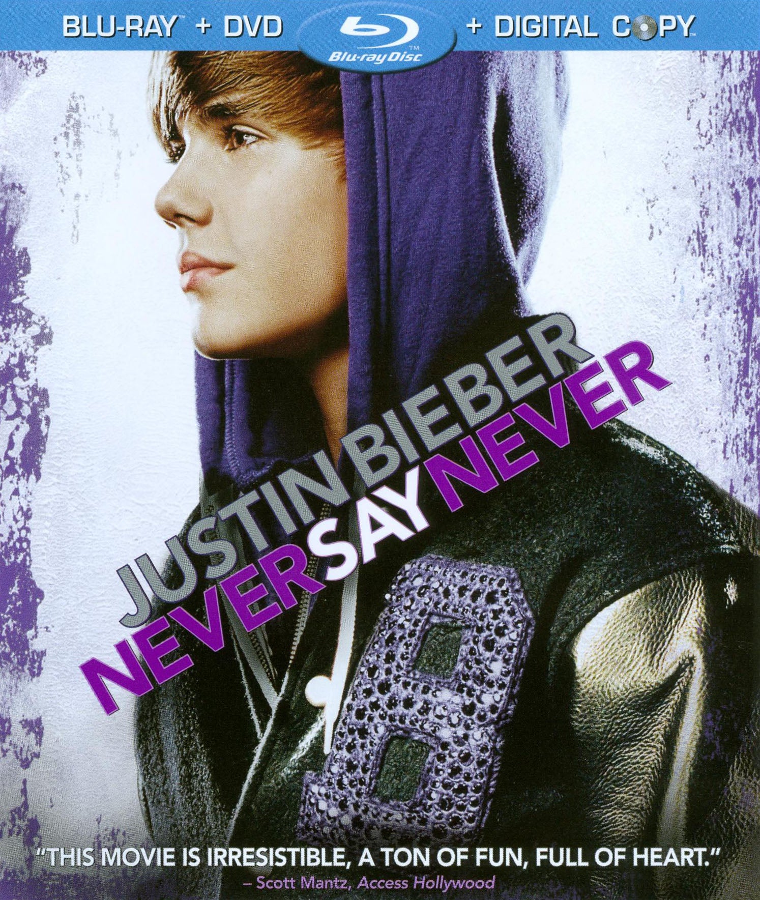 Justin Bieber: Never Say Never [2 Discs] [Includes Digital Copy] [Blu-ray/DVD] cover art