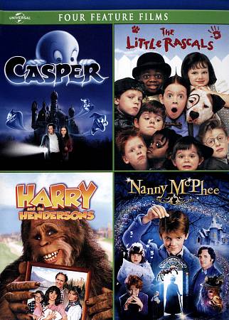 Casper/The Little Rascals/Harry and the Hendersons/Nanny McPhee cover art