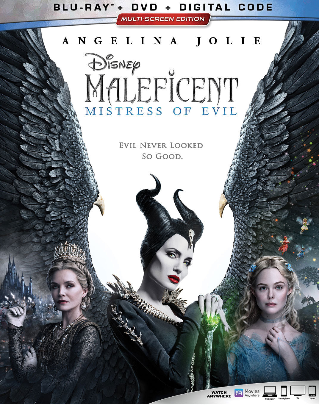 Maleficent: Mistress of Evil [Includes Digital Copy] [Blu-ray/DVD] cover art