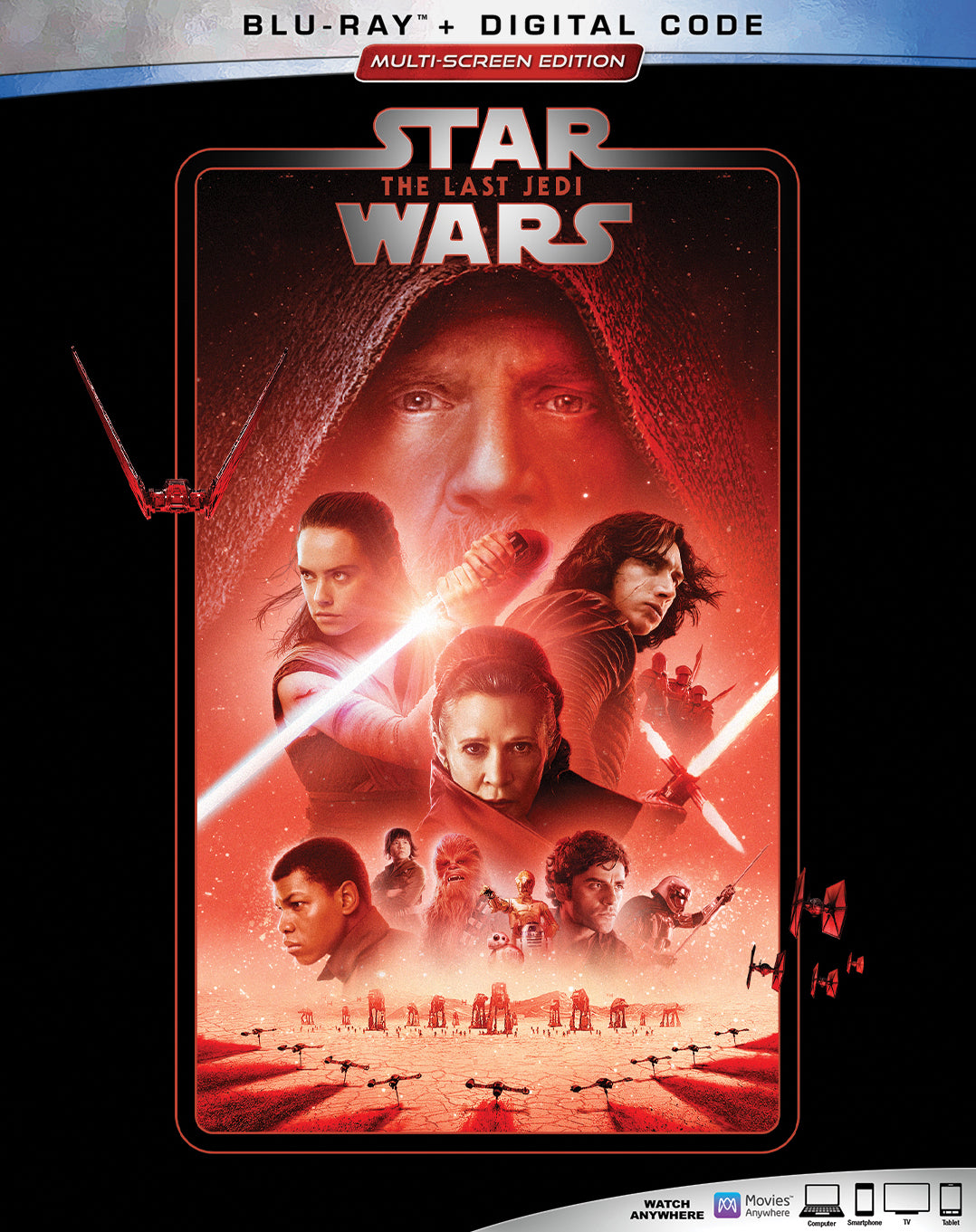 Star Wars: The Last Jedi [Includes Digital Copy] [Blu-ray] cover art
