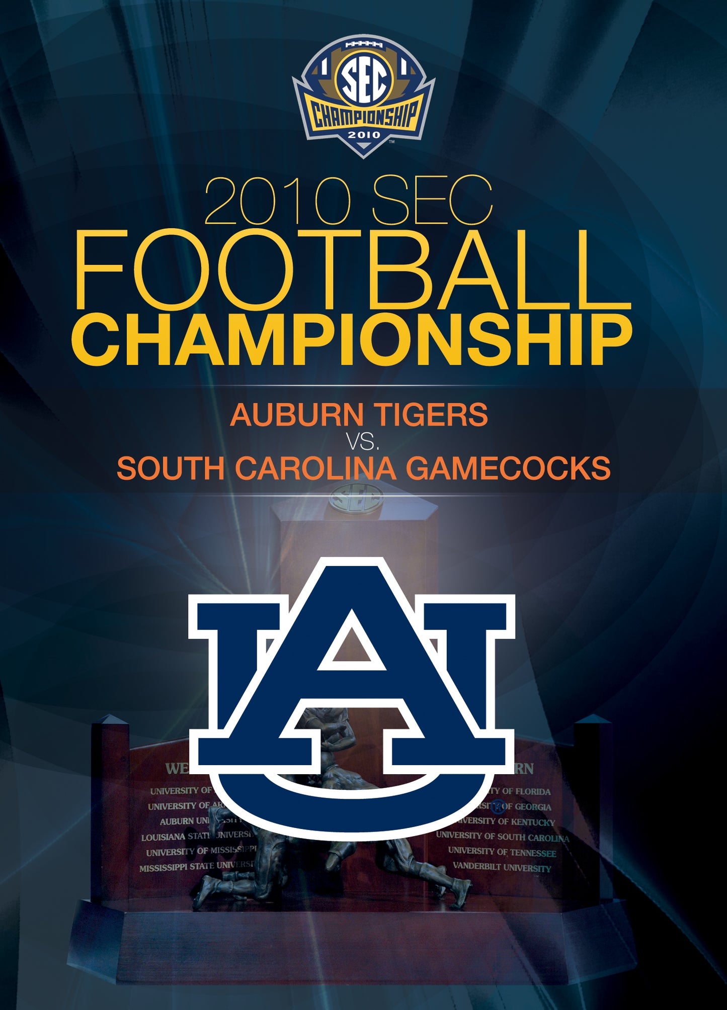 2010 SEC Football Championship: Auburn Tigers vs. South Carolina Gamecocks cover art