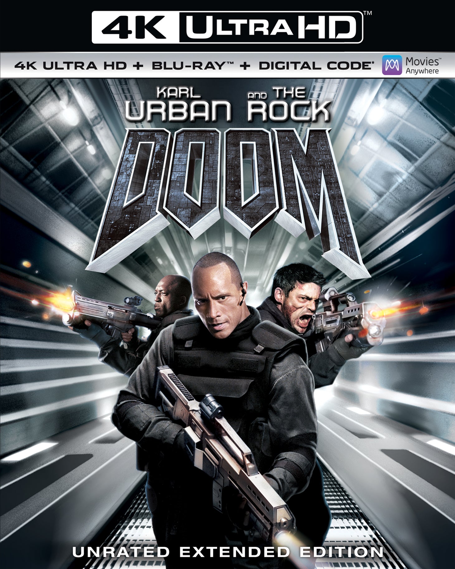 Doom [Extended Edition] [Includes Digital Copy] [4K Ultra HD Blu-ray/Blu-ray] cover art