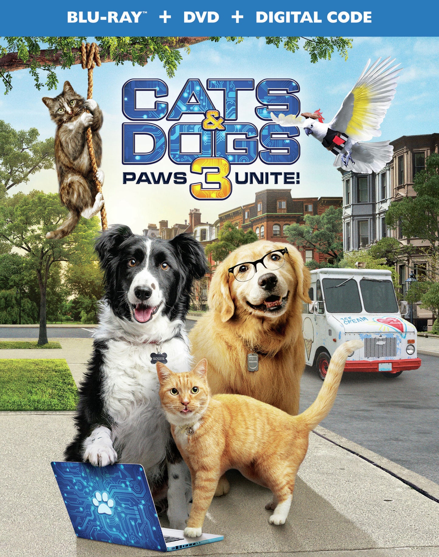 Cats & Dogs 3: Paws Unite! [Includes Digital Copy] [Blu-ray/DVD] cover art