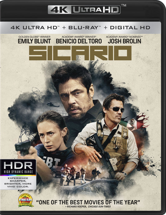 Sicario [4K Ultra HD Blu-ray/Blu-ray] [Includes Digital Copy] [2 Discs] cover art