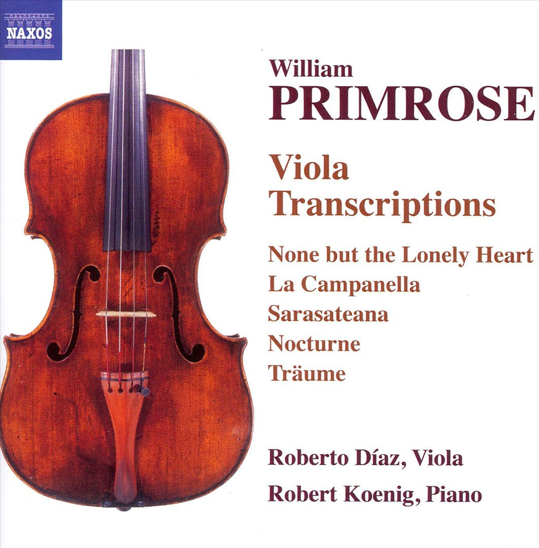 William Primrose: Viola Transcriptions cover art