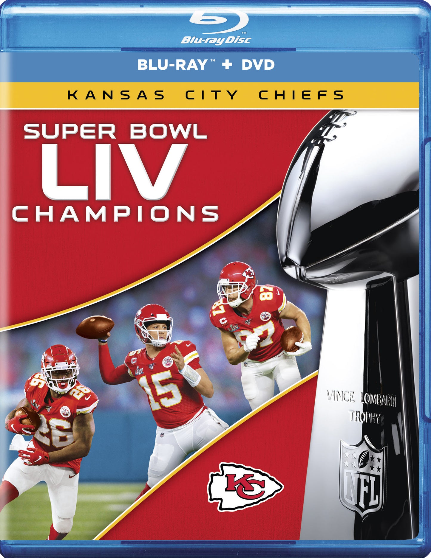 NFL: Super Bowl LIV Champions - Kansas City Chiefs [Blu-ray/DVD] cover art