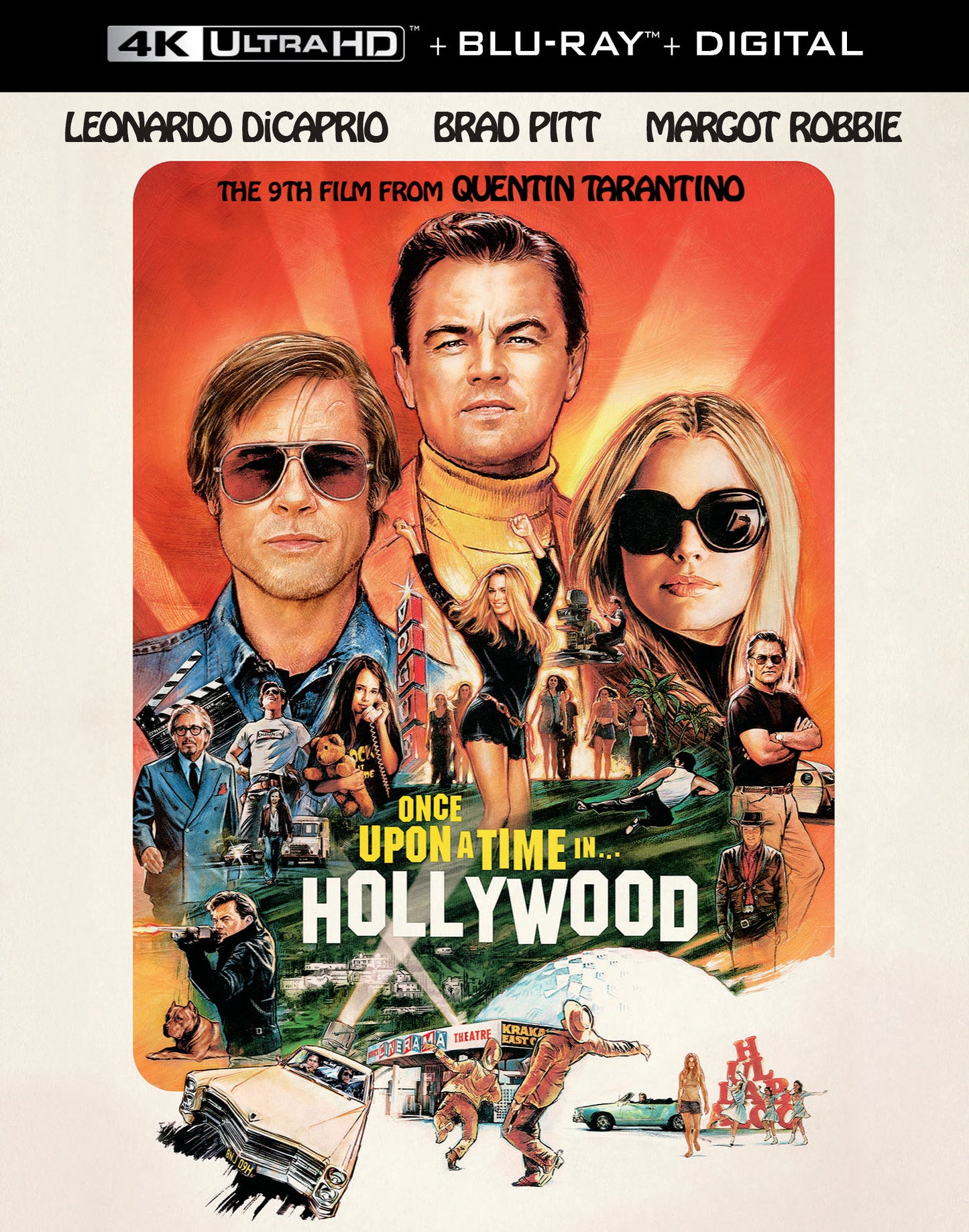 Once Upon a Time in Hollywood [Includes Digital Copy] [4K Ultra HD Blu-ray/Blu-ray] cover art