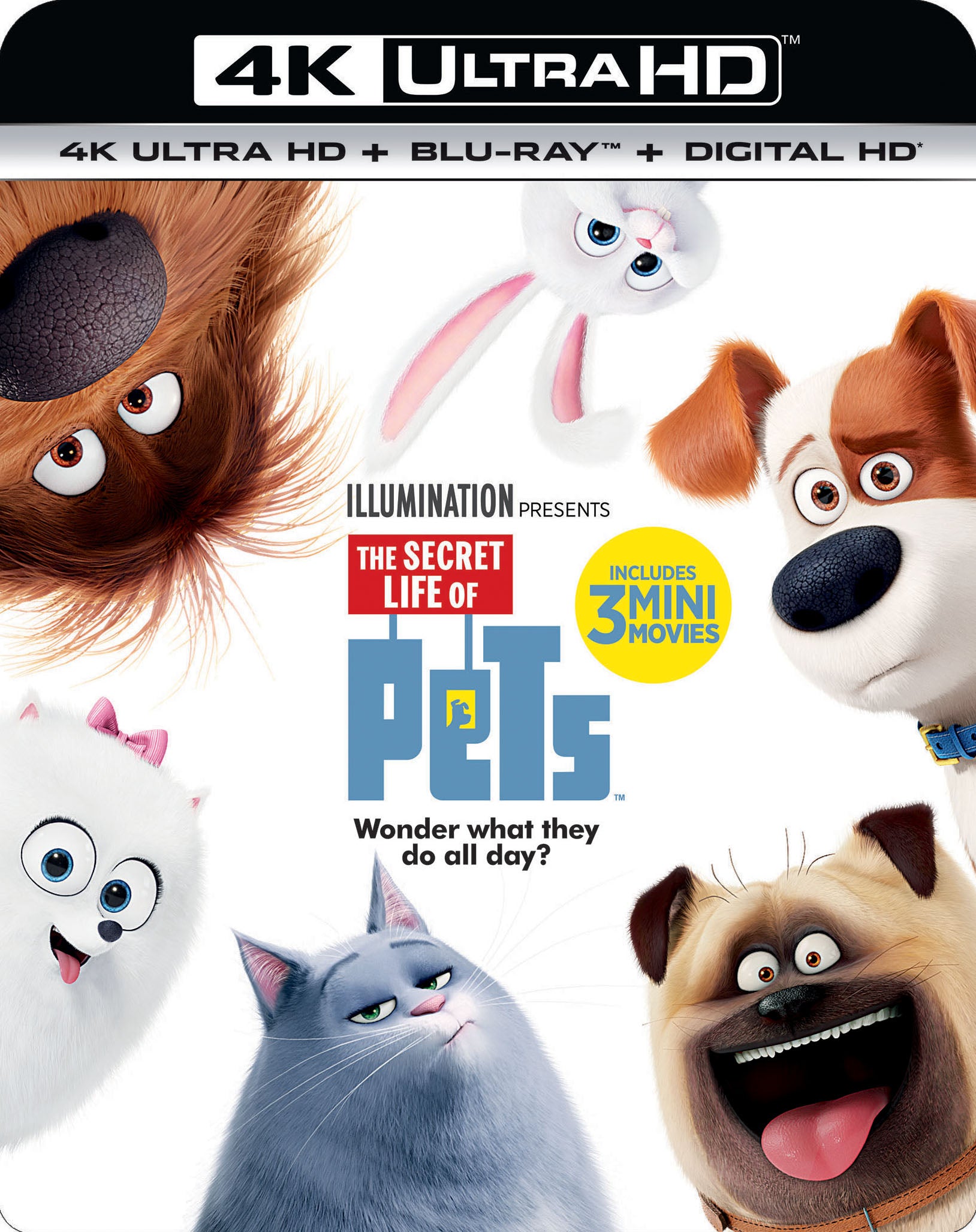 Secret Life of Pets [Includes Digital Copy] [4K Ultra HD Blu-ray/Blu-ray] cover art