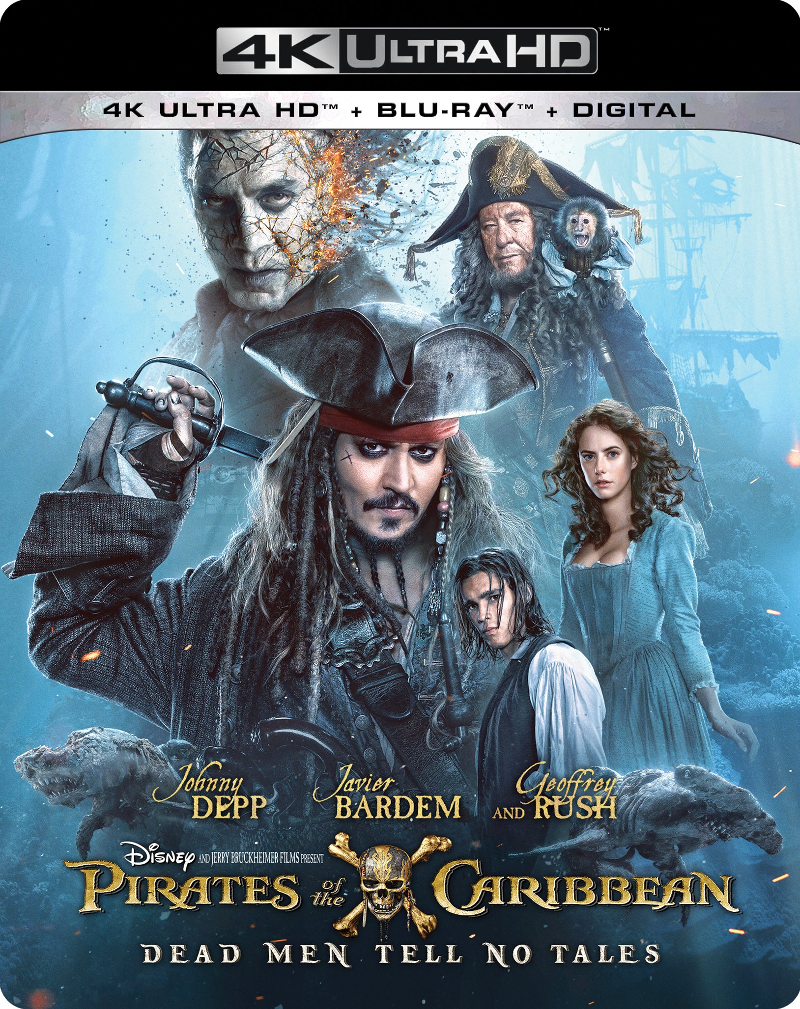 Pirates of the Caribbean: Dead Men Tell No Tales [4K Ultra HD Blu-ray/Blu-ray] cover art