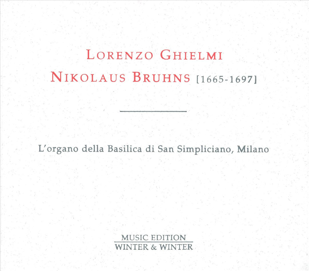 Nikolaus Bruhns: Complete Organ Works cover art