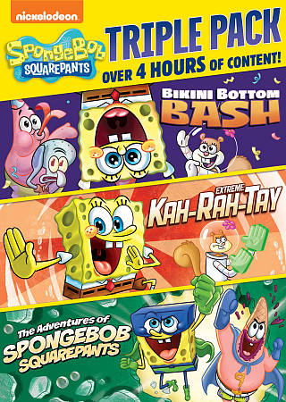 SpongeBob SquarePants Triple Pack: Bikini Bottom Bash/Extreme Kah-Rah-Tay/Adventures cover art
