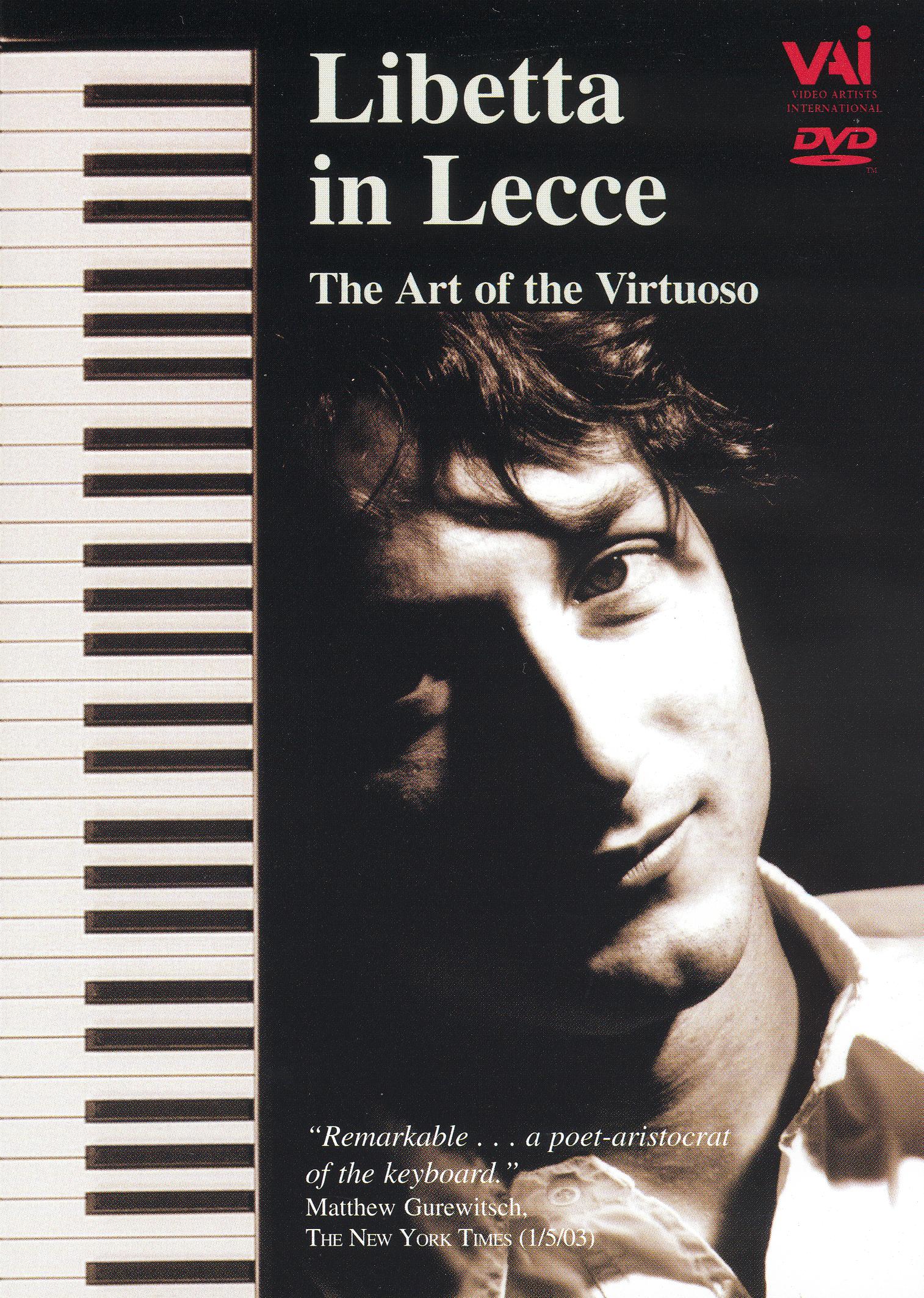 Franceso Libetta - Libetta In Lecce The Art Of The Virtuoso cover art