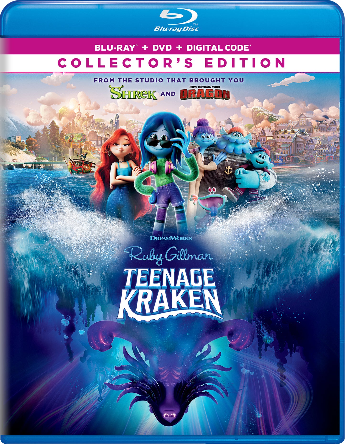 Ruby Gillman, Teenage Kraken [Includes Digital Copy] [Blu-ray/DVD] cover art