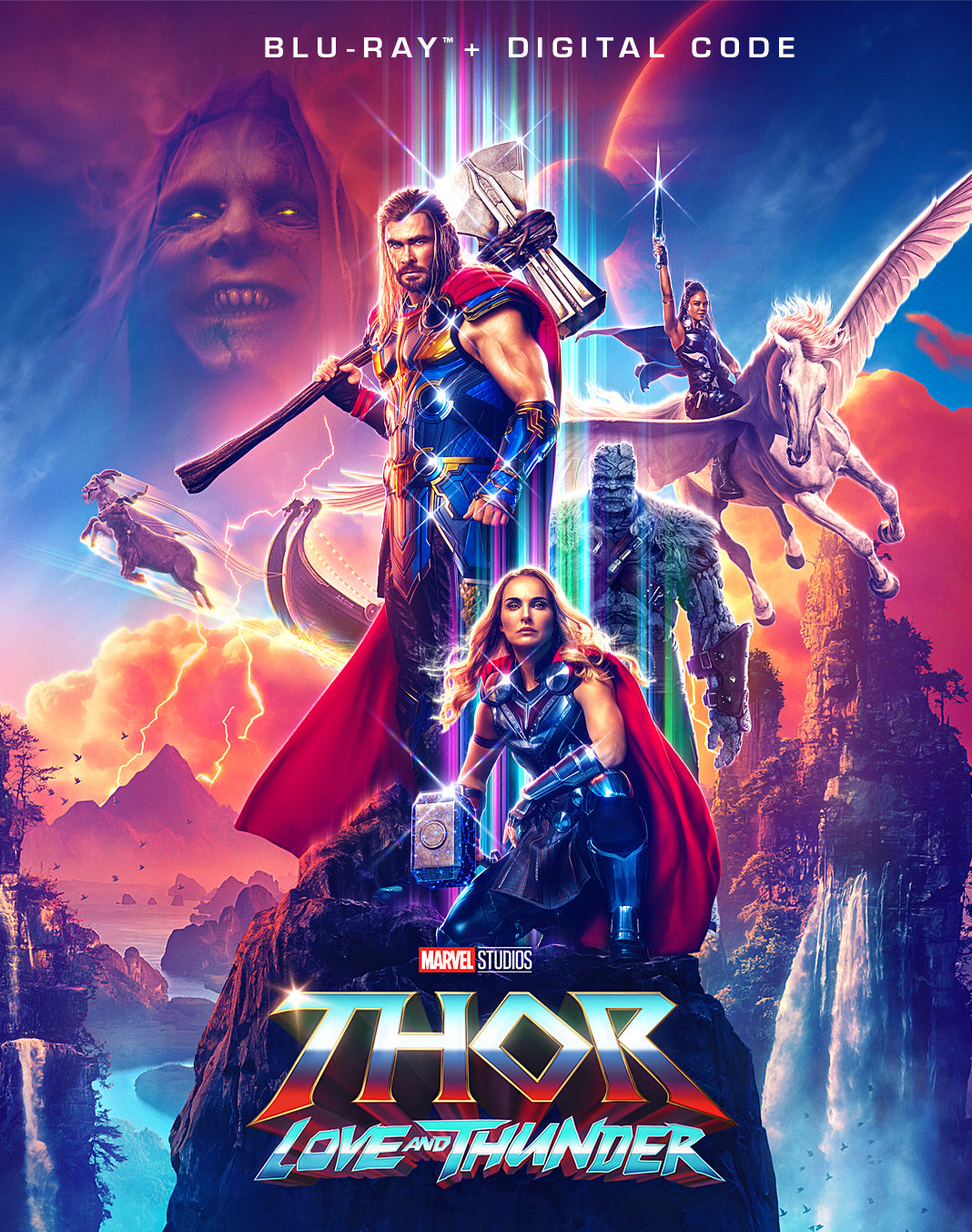 Thor: Love and Thunder [Includes Digital Copy] [Blu-ray] cover art