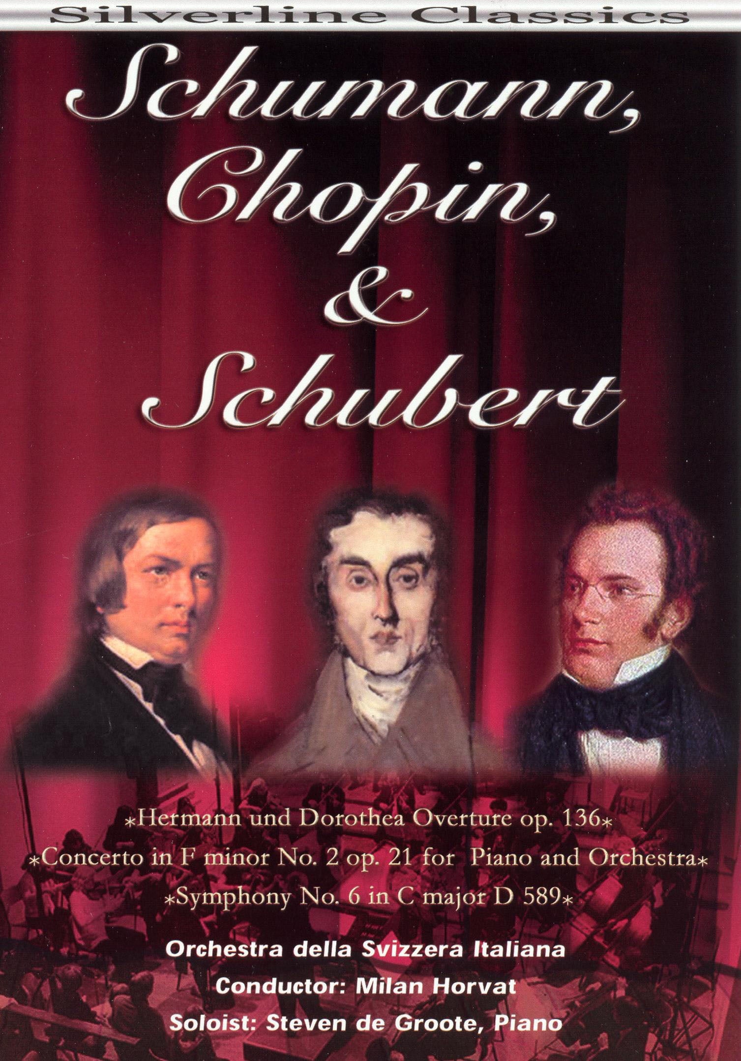 Schumann, Chopin & Schubert cover art